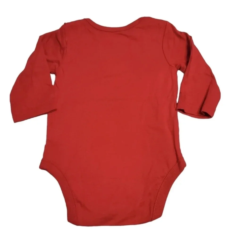 NWT The Children's Place Santa Claus Baby Infant Bodysuit 0M - 3M